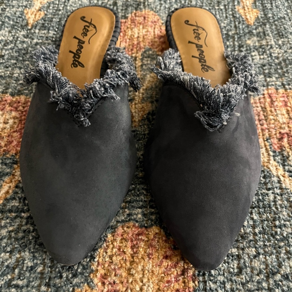 Free People Newport Suede Mules - Picture 3 of 8